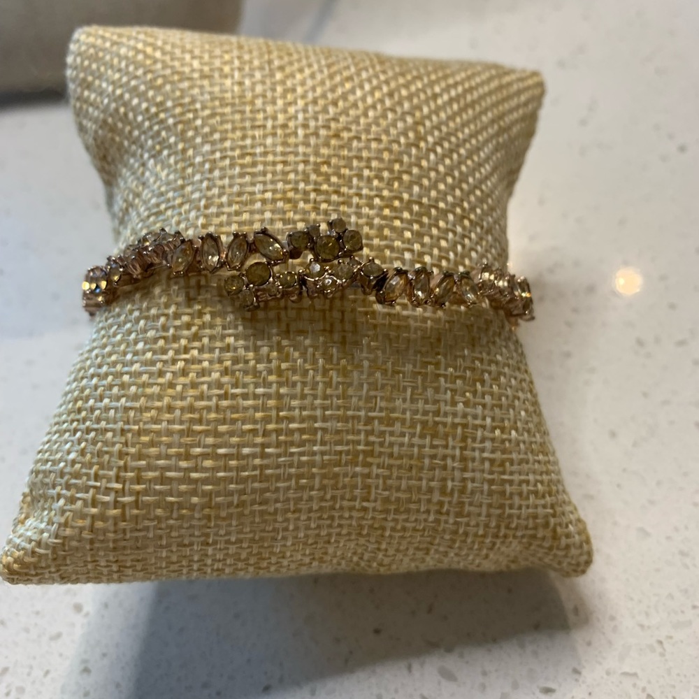 Gold pave bracelet
